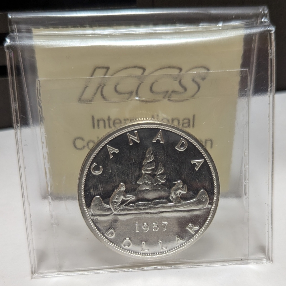 1957 Canada Silver Dollar PL66